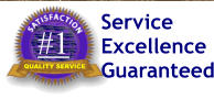#1 QUALITY SERVICE Service Excellence Guaranteed